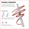 lip liner pencils, Modern Classic Lip Liner, Lip Liner Pigmented Vegan Matte, Lasting Finish Lip Liner, Luxurious Creamy Long Lasting Lip Liner, Prevents Feathering and Fading (03#Red Brown, 1)