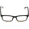 Kate Spade New York Women's Jodie 2 Rectangular Reading Glasses, BLK HAVAN, 50 mm + 2.5