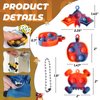 TOANWOD Halloween Party Favors Keychains: Pop Fidget Toys Goodie Bag Fillers Gifts for Kids - Trick Or Treats Basket Stocking Stuffers - Classroom Prizes (24Pcs)