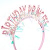 Canitor Princess Headband for Women Girls - Crown Tiara Happy Birthday Party Decorations Dress Up Gifts 4-6