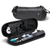 Compact Toothbrush Travel Case for Oral-B Pro 1000/1500/Oral-B Smart 1500 Electric Toothbrush, Electric Toothbrush Travel Case for Philips Sonicare ProtectiveClean 4100/5100/7500 Toothbrush . Black