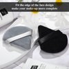 Maitys 12 Pieces Powder Puff Triangle Face Makeup Cosmetic for Loose Powder Soft Body Washable Reusable Foundation Sponge Mineral Wet Dry Makeup Tool(Black, Gray, Small)