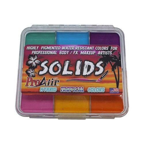ProAiir SOLIDS Water Resistant Makeup Palette Tropical Colors