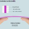 12Pcs Nail File Professional WAFOLOZE Nail Files Reusable Double Sided Emery Boards(100/180 Grit) Nail Styling Tools for Home and Nail Files for Acrylic Nails Salon Use