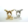 Generic Small/medium silver or gold metal filigree hair claw clip jaw clip (Primary color: Silver), 1 Count (Pack of 1)