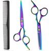 Hair Cutting Scissors Kit, Hair Scissors Professional Haircut Scissors with Stainless Steel Hair Shears, Thinning Shears,