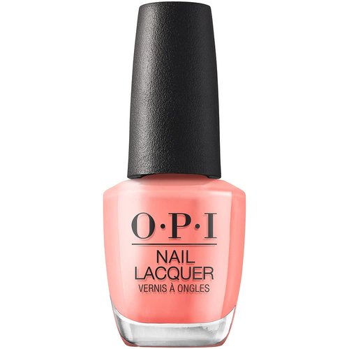 OPI Nail Lacquer, Opaque & Vibrant Crème Finish Orange Nail Polish, Up to 7 Days of Wear, Chip Resistant & Fast Drying, 2023 Collection, Summer Make the Rules, Flex on the Beach, 0.5 fl oz