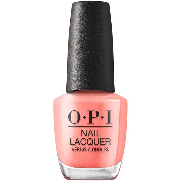 OPI Nail Lacquer, Opaque & Vibrant Crème Finish Orange Nail Polish, Up to 7 Days of Wear, Chip Resistant & Fast Drying, 2023 Collection, Summer Make the Rules, Flex on the Beach, 0.5 fl oz