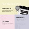 coxir BLACK SNAIL COLLAGEN CREAM l Snail Mucin, Collagen, Black Rice, Peptide l Moisturizing, Firming, Skin Barrier l Korean Skin Care, Moisturizer [50ml/1.69 fl.oz]