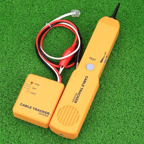 Cable Finder Tone Generator Probe Tracer Wire Tracker Cable Circuit Tester Features Alligator Clips RJ11 Plug Finding Tool