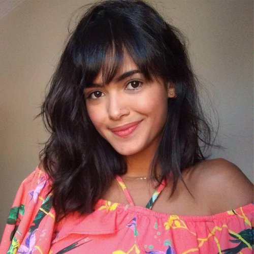 WIGNEE Natural Wavy Human Hair Wigs With Bangs Glueless Wigs Human Hair Lace Front Wigs Human Hair Body Wave Wig With Bangs Wigs For Black Women Human Hair Glueless (12 Inches)