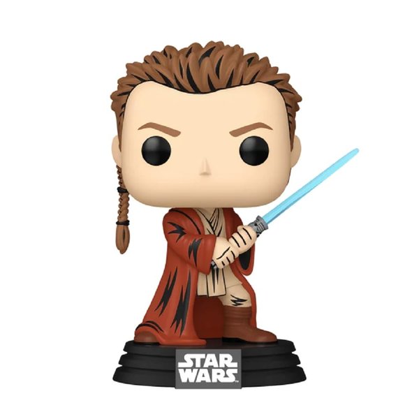 Funko Pop! Star Wars Obi-Wan Kenobi Retro Vinyl Bobblehead Figure, 4.05 inches, The Phantom Menace 25th Anniversary