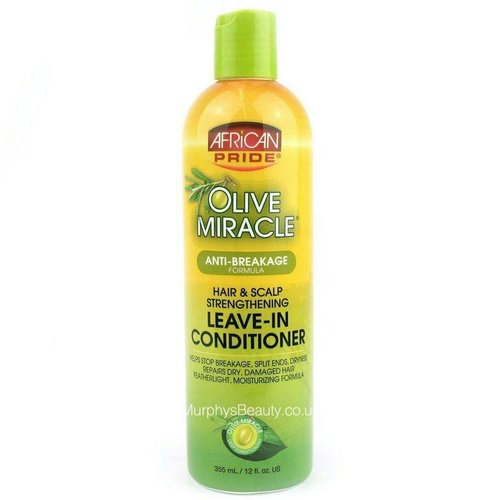 African Pride Olive Miracle Leave-in Conditioner, 12 Ounce