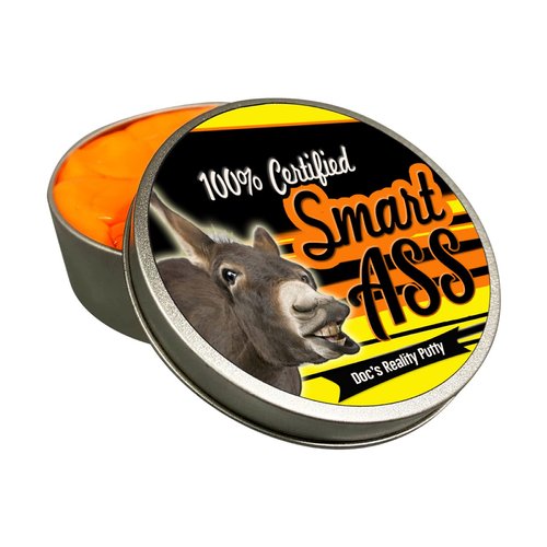 Smart Ass Donkey Dough - Stress Relief Funny Gag Gifts for Adults Weird Gifts Stocking Stuffers Secret Santa Gifts for Coworkers Unique White Elephant Ideas Orange Therapy Putty