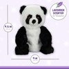 Warm Pals - Bamboo Panda - 1.5lbs - Cozy Microwavable Lavender Scented Plush Toys - Heated Stuffed Animal - Heatable Coolable Bedtime Comfort Plushie