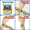 YYMYMGJ 74PCS Police Party Favors 24PCS Police Officer Slap Bracelets 50PCS Police Stickers Police Cars Stickers for Police Party Decorations Kids Gifts Classroom Rewards Prizes Carnival Christmas