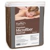 ForPro Professional Collection Premium Microfiber 3-Piece Massage Sheet Set - Chocolate - Ultra-Light, Stain and Wrinkle Resistant - Includes Massage Flat and Fitted Sheet and Massage Face Rest Cover