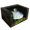 Off the Wall Toys Alien Glow-in-The-Dark UFO Space Ship and Bendable Action Figure Toy
