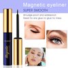 Magnetic Eyelashes with Eyeliner Kit, Magnetic Lashes 10 Pairs, Magnetic Eyeliner 4 tubes, Natural Look, Waterproof, Easy to Use, Comfortable, Magnetic Lashes,