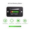 48V led Battery Indicator 48 Volt Battery Meter led Voltmeter Gauge led Digital Voltmeter for Golf Cart Club Car EZGO Yamaha