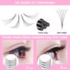 Premade Fans Eyelash Extensions 12D-D-0.07-9-16 Premade Volume Lash Extensions Pointed Base Fans 0.07 Premade Volume Fans C D Curl(12D-D-0.07,9-16mix)