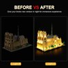 DALDED LED Lighting Kit for Architecture Notre-Dame de Paris Set, LED Light Compatible with 21061 Building Block Models (Not Include Set)