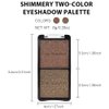 FeiCuiYun Double color eye shadow, Eyeshadows Creamy, high pigment eye makeup palette, matte shimmer metal eye shadow powder, Blendable, Ultra-Pigmented, Easy to Apply, Matte & Shimmer, (06)