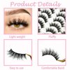 14 Pairs Short Mink Lashes Natural Look, 3D Wispy 12-18mm Cat-Eye Faux Mink Lashes Fluffy, Natural Wispy False Eyelashes Pack by Heracks (XK11)
