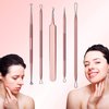 MelodySusie Blackhead Remover Pimple Popper Tool Kit - Professional Extractor for Nose and Face, Stainless Comedone, Blemish Whitehead Popping with Portable Metal Case.