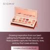 Sigma Beauty Cor-De-Rosa Eyeshadow Palette - 14 Warm Eyeshadow Shades in Matte, Shimmer and Metalic Finishes - Highly Pigmented Vegan Eye Makeup Palette - Clean Beauty Products