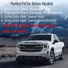 EGOVO Bed Rail Stake Pocket for GMC Chevy Silverado/GMC Sierra 2500/3500HD(2020 2021 2022 2023 2024), Chevy Silverado/GMC Sierra 1500(2019-2024), Truck Rear Caps Bed Rail Holes Covers (2PCS)