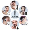 Brightup Beard Trimmer for Men, IPX7 Waterproof Mens Grooming Kit with Cordless Hair Clippers, Electric Razor with LED Display, Shavers for Mustache, Body, Face, Ear, Nose Hair Trimmer, Gifts for Men