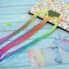 30Pcs MultiColorful Hair Wrap String For Braids, Rainbow Braiding Hair Tie, Gradient Color Hair Rope Band, Hair Elastics and Ties Girls Braids Hair Styling Accessories