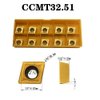 Zouzmin 20pcs CCMT09T304/CCMT32.51 Carbide Turning Inserts,CCMT Insert Mutilayer Coated CNC Lathe Replacement Cutters Inserts for Lathe Turning Tool Holder Boring Bar