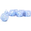 FanRoll by Metallic Dice Games 16mm Sharp Edge Silicone Rubber Poly DND Dice Set: Glacial Debris, Role Playing Game Dice for Dungeons and Dragons