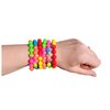 Zugar Land Colorful Rainbow Stretchy Rubber Bracelets (12 Pack) 8" Great Kids and Adults. Perfect for Party Favors, Carnival Prizes, Goodie Bags, Fundraisers, Giveaways, etc. (12)