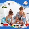 Playkidiz Washable Kids Paint Set, 32 Piece Complete Paint Set for Kids, Includes Washable Paint, Painting Sponges, Smock and Mixing Bowl.