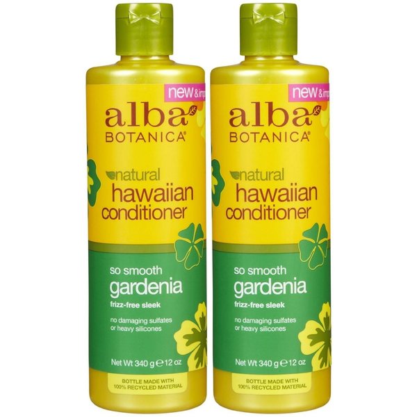 Alba Botanica Gardenia Hydrating Hair Conditioner, 12-Ounce Bottle (Pack of 2)