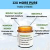 Grazly Unscented Manuka Honey & Bison Tallow Balm – 100% Organic, Grass-Fed Face & Body Moisturizer for Dry Skin, Acne-Prone Skin & Wrinkles – Ancestral Formula with Coconut Oil, Raw Beeswax – 3oz