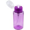 PANA 7oz Purple Push-Down Dispenser Bottle - 1 Bottle - Empty Refillable Pump Bottle for Nail Polish Remover