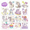 EMOME 408 PCS Individual Temporary Tattoo Kids for Girls Party Favors, Glitter Tattoos Stickers Bulk for Children, Kids Birthday Party Decorations Party Games Supplies Goodie Bag Stuffers