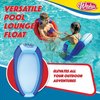 WAHU Hydro Lounger Versatile Pool Lounge Float for Sunbathing, Inflatable Beach and Pool Float Lounger with Inflate/Deflate Valve, Blue/Light Blue