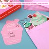 SUKKI Valentines Day Cards for Kids 30 Sets with Envelopes Pendant Gifts and Temporary Tattoos - Perfect Greeting Exchange Cards for Classmates Boys Girls Party Favors