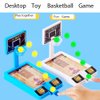 Zasnynua Random Color Tabletop Basketball Game Toys，Office Desktop Basketball Party Favors，Novelty Basketball Shooting Game Carnival Classroom Prizes Goodie Bag Stuffers for Kids Boys Girls(1PACK)