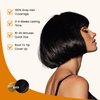 Black Hair Dye Shampoo 3 In 1, Hair Color Treated Shampoo Para Canas, 100% Gray Hair Coverage for Women & Men Parent, Lasts 30 Days, Easy To Use, Christmas Gift, 500ml