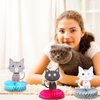 Chinco 9 Pcs Cat Party Centerpieces for Tables Cat Birthday Party Decorations Honeycomb Cat Party Supplies Cat Party Favor Table Decoration Cat Table Topper for Bridal Shower Wedding Birthday Party