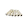 Metallor Acoustic Guitar Bridge Pins String Peg Guitar Parts Replacement Pack of 6 Pieces White with Black Dot.