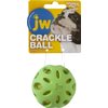 JW Pet Crackle Heads Ball Rubber Durable Fetch Chew Dog Toy 2.3 in Small 3 Pack