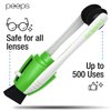 CarbonKlean Peeps Glasses Cleaner - for Eyeglasses, Reading Glasses, and More - Lens Cleaner with Carbon Microfiber Tech - Injected Green - 2 Count (Pack of 1)