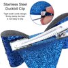 Blue Ears Hair Clips, Kids Glitter Hair Bow Barrettes for Toddler Girls, Ideal present for Birthday Decorations, Halloween Cosplay Accessories, Party Supplies